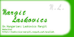 margit laskovics business card